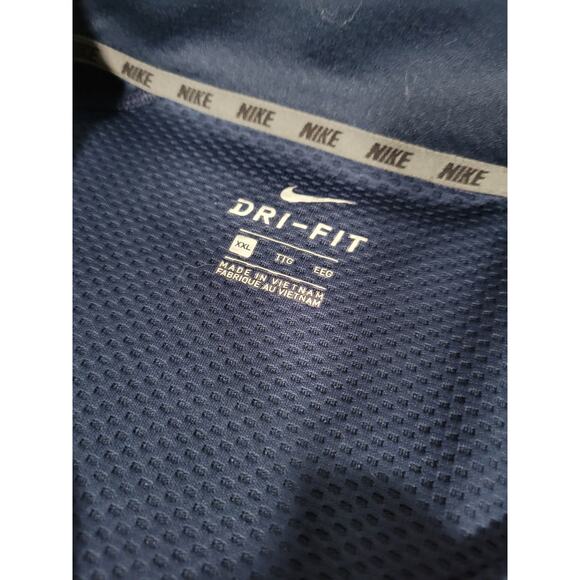 Nike Dr-Fit Michigan Wolverines 1/4 Zip Jacket Navy Blue Mens XXL - Picture 2 of 6